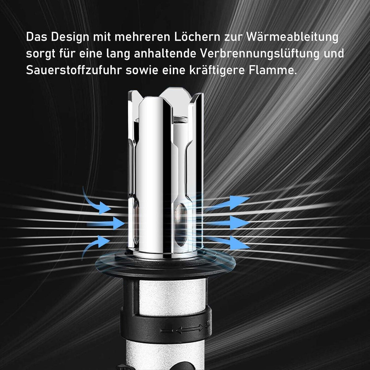 Verstellbares Küchenfeuerzeug mit roter Flamme – Perfektes Geschenk!