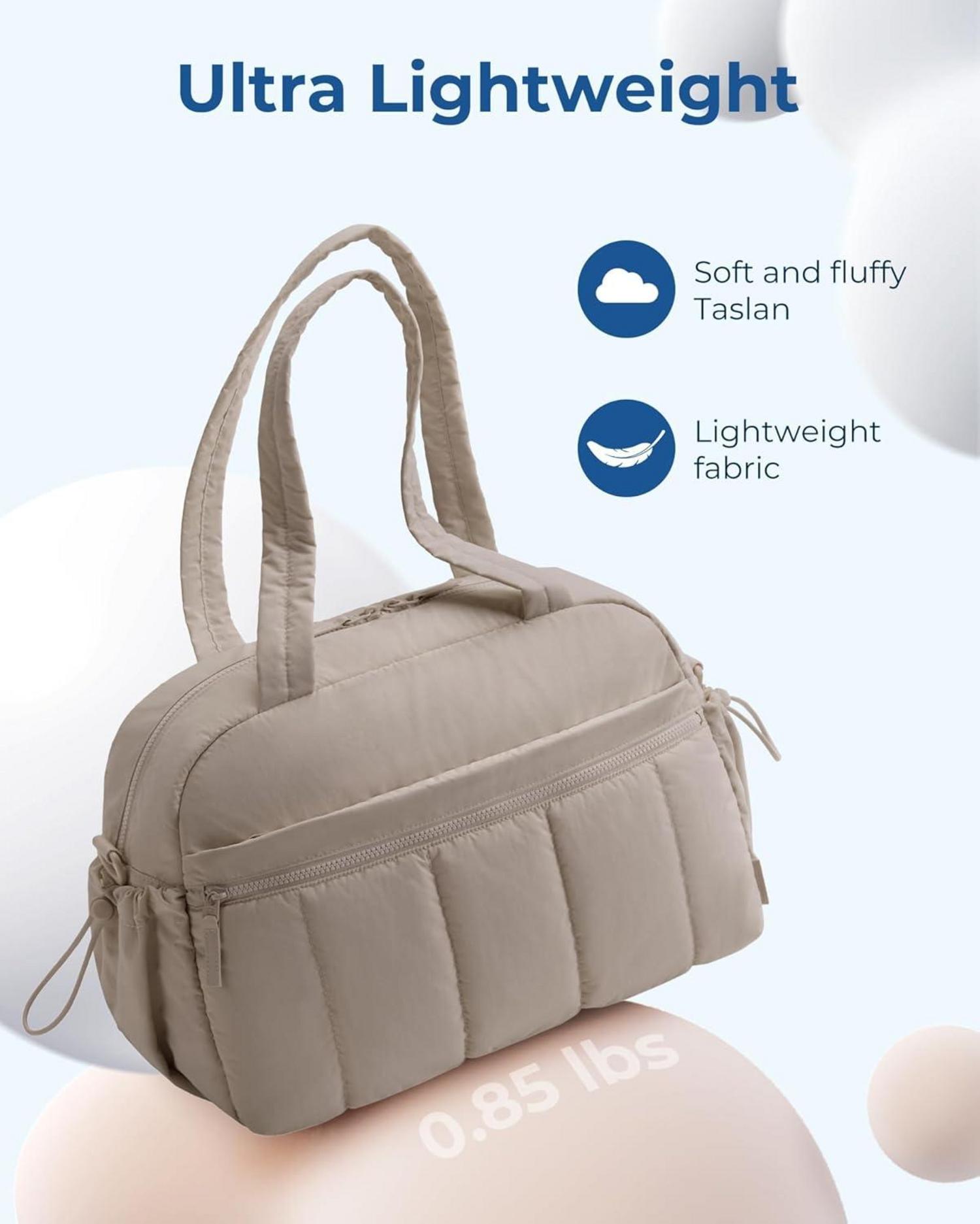 BAGSMART Puffer Reisetasche Damen 24l Weekender