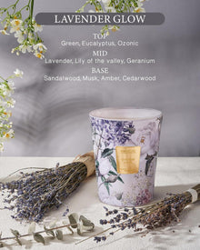 Duftkerze Lavendel im Glas 3-Docht 990g 150h Brennzeit