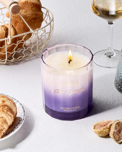 Lavendel Aromatherapie Kerze 300g mit 60 Std. Brenndauer