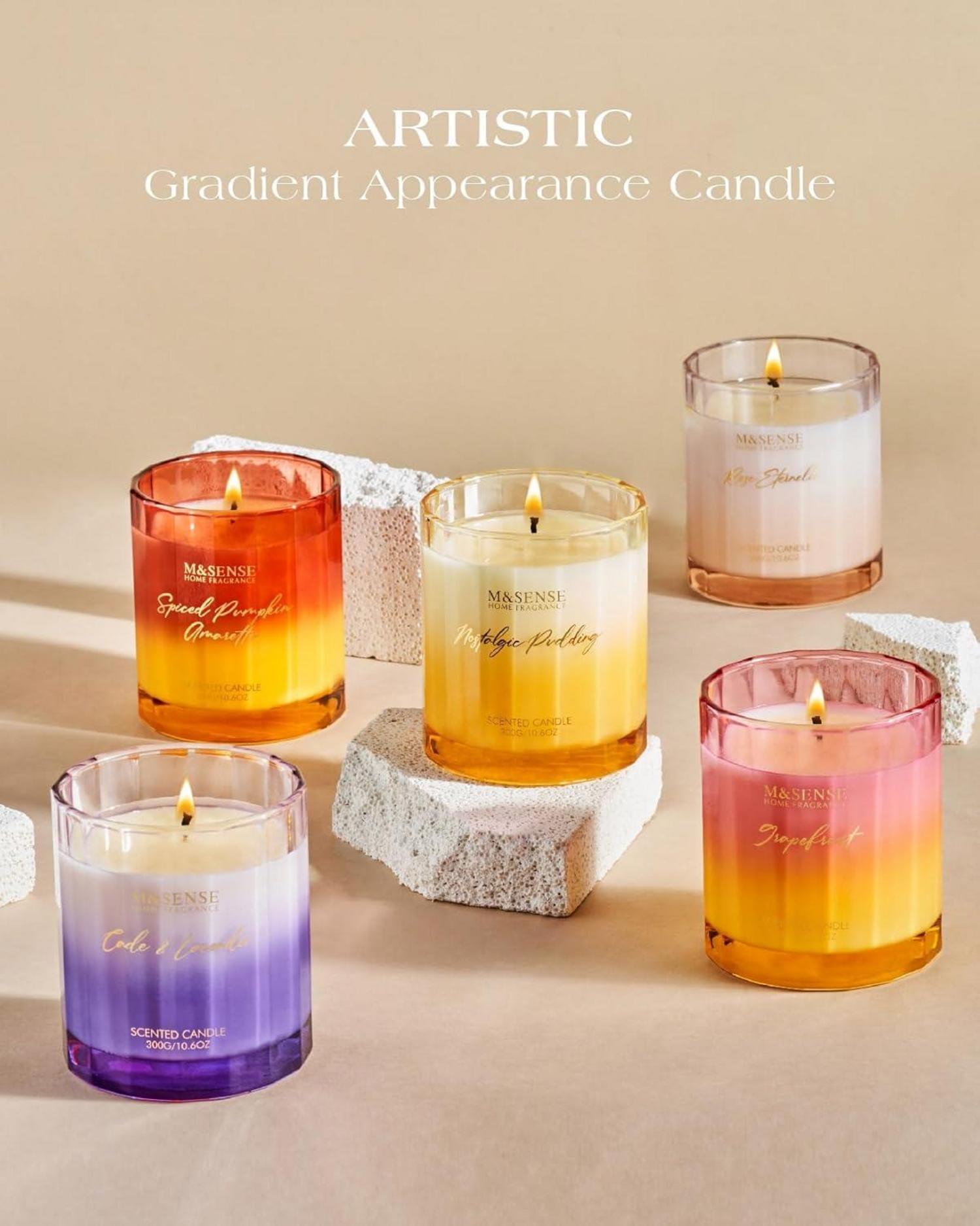 Lavendel Aromatherapie Kerze 300g Glas Entspannung Duftkerze