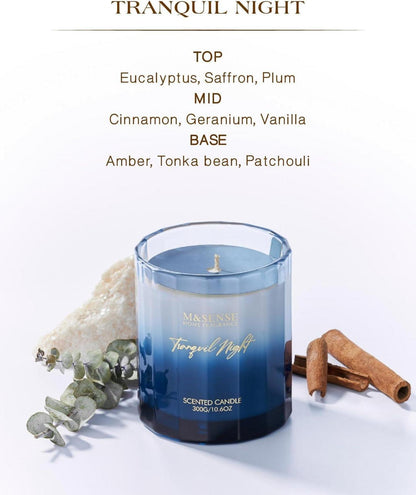 Eucalyptus Duftkerze im Glas 300g 60h Brenndauer