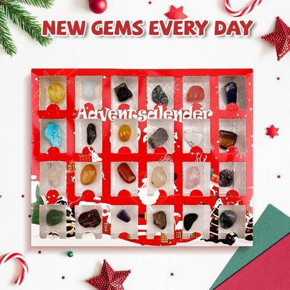 Brezoy Kinder Adventskalender 2024 mit Edelsteinen DIY