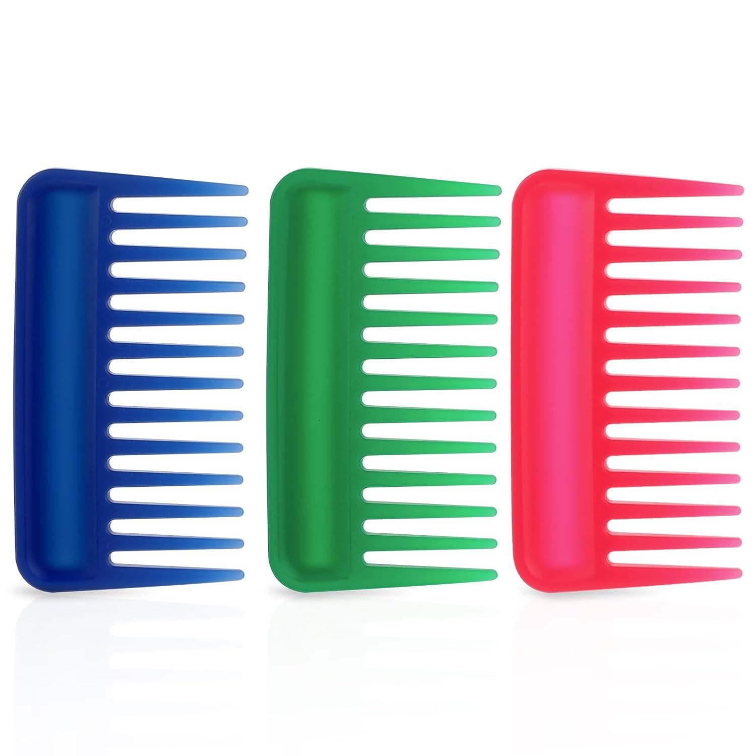 Lockenkamm Set Breite Zähne Afro Haarkamm 3er Pack