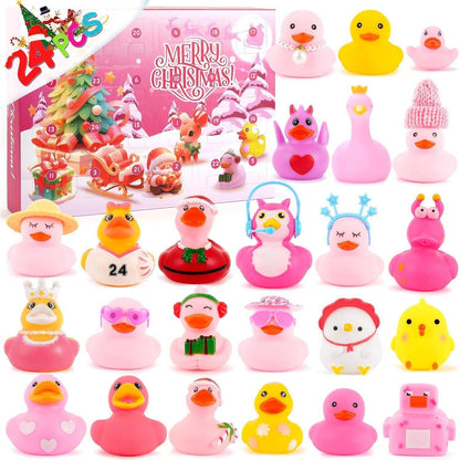 Pink Rubber Ducks Adventskalender 2024 Mädchen Badespielzeug