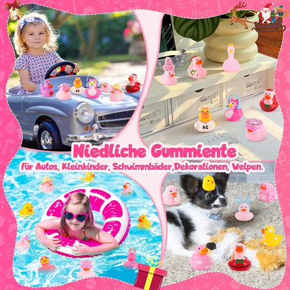 Pink Rubber Ducks Adventskalender 2024 Mädchen Badespielzeug