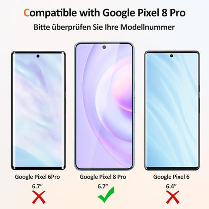 Panzerfolie für Google Pixel 8 Pro Displayschutz 2 Stück