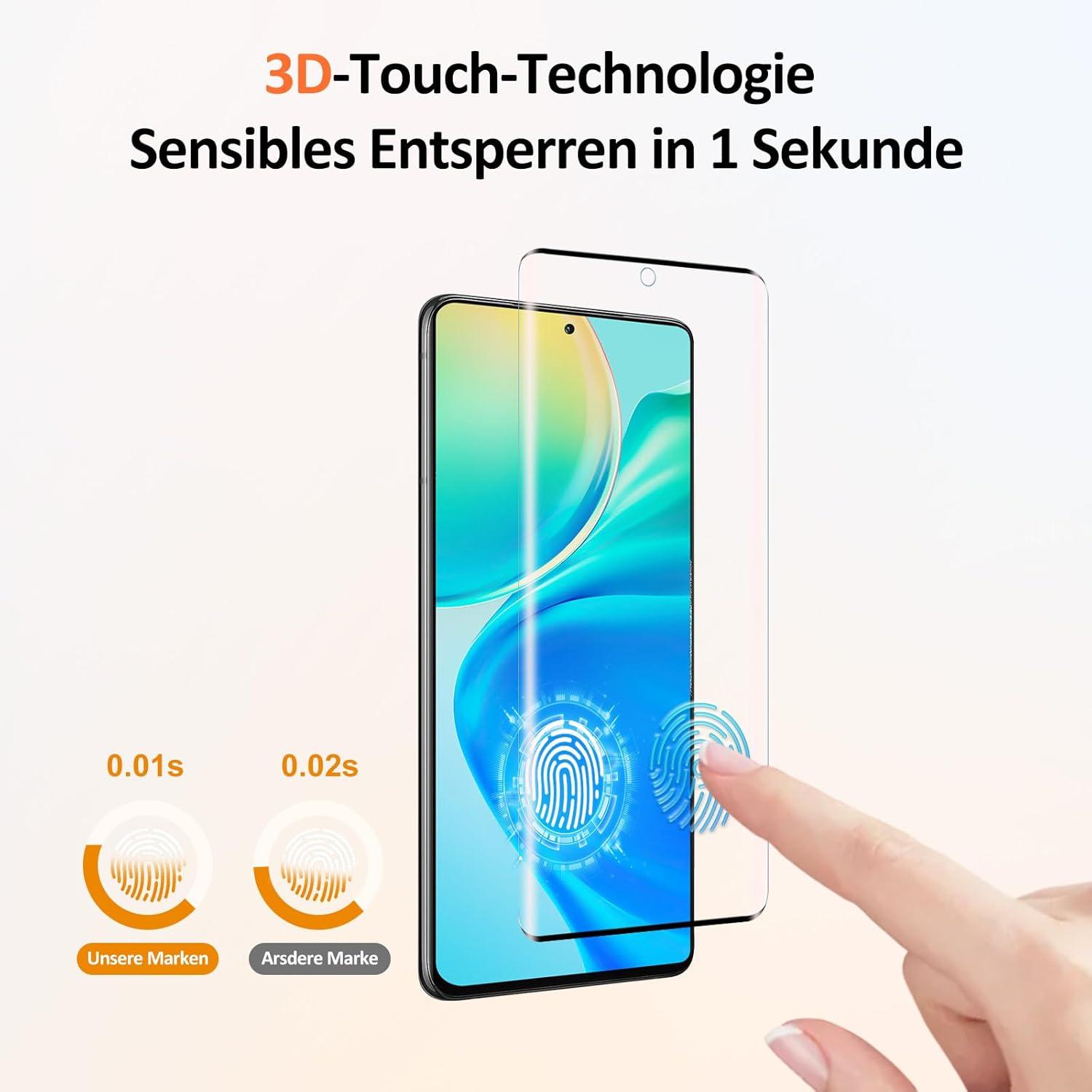 Panzerglas Samsung Galaxy S21 Ultra Displayschutz 2 Stück 9H Kratzfest HD Schutzfolie