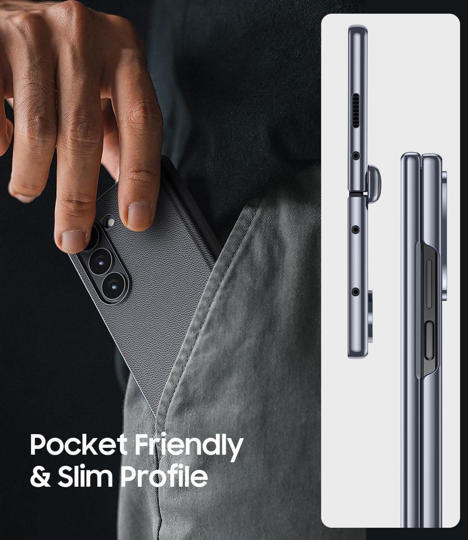 Samsung Galaxy Z Fold 6 Hülle - Magnetischer Scharnier-Schutz - Metallisch