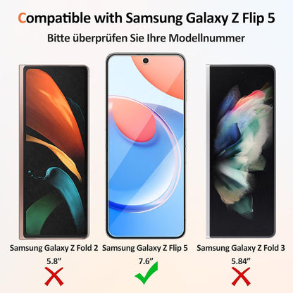 Panzerglas Samsung Galaxy Z Flip 5 Display 9H HD Schutzfolie