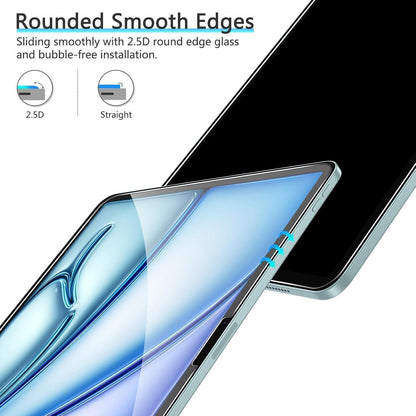 OMOTON iPad Air 11 Zoll M2 Schutzfolie Glas 2 Stück 9H