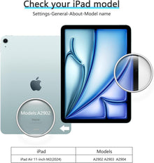 OMOTON iPad Air 11 Zoll M2 Schutzfolie Glas 2 Stück 9H