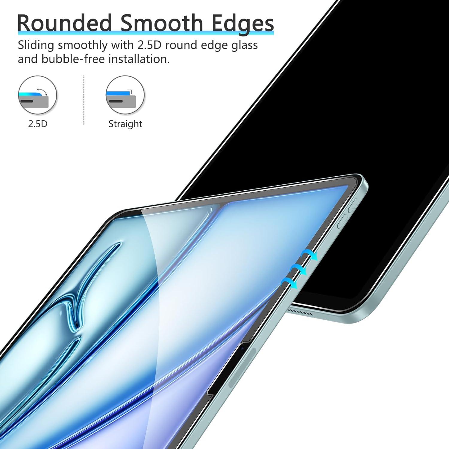 Schutzfolie für iPad Air 11 Zoll M2 2024 Panzer Schutz Glas 2 Stück