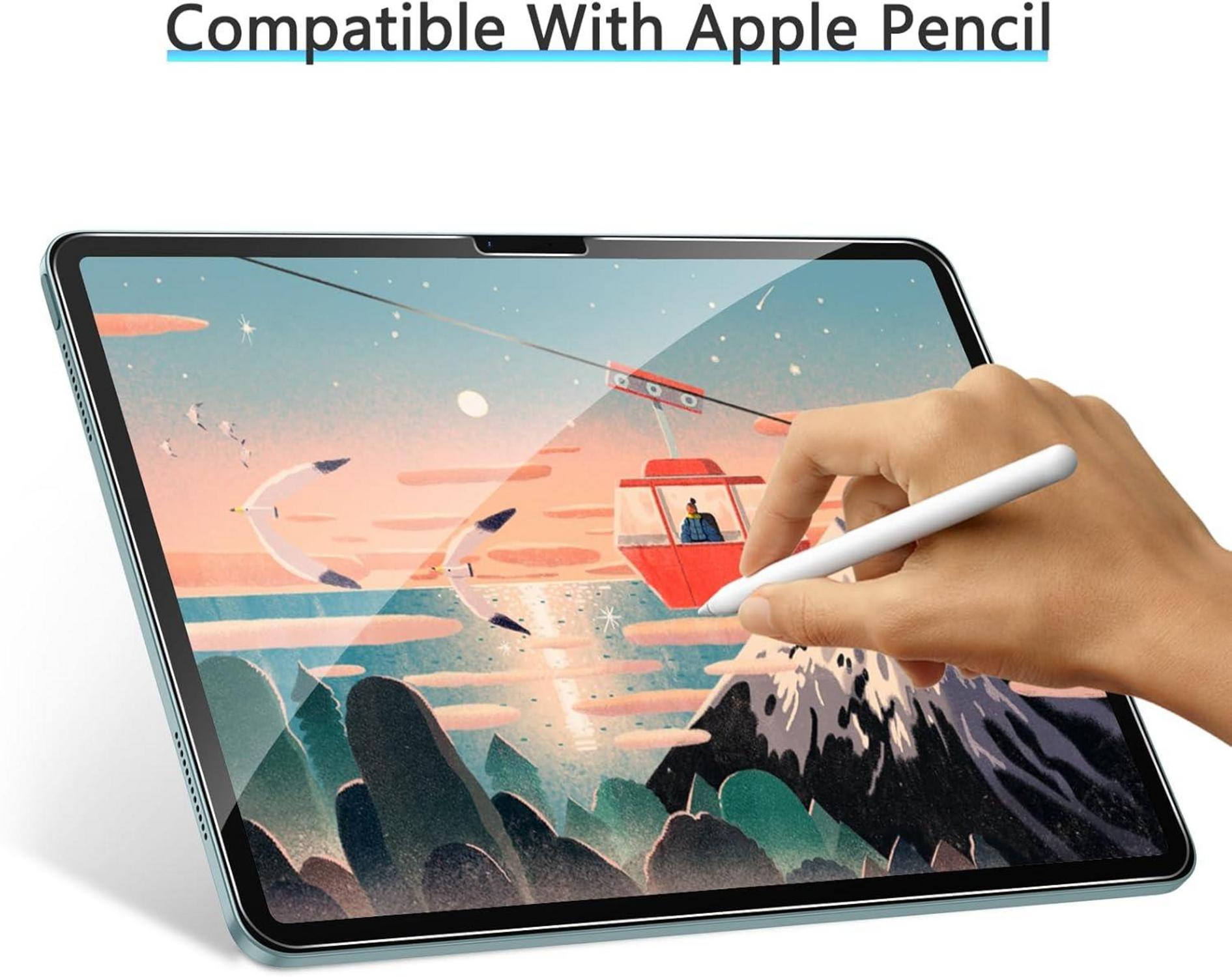 Schutzfolie für iPad Air 11 Zoll M2 2024 Panzer Schutzglas 2 Stück Anti-Bläschen