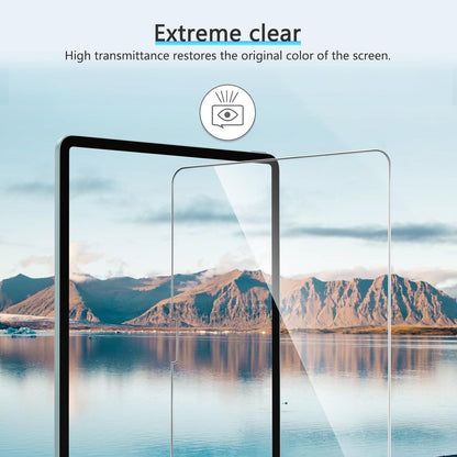 OMOTON iPad Air 11 Zoll M2 (2024) Panzer Schutz Glas, 2 Stück Display Anti-Bläschen