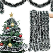 Weihnachtsgirlande 10m Grün Weiß Tannengirlande Künstlich Outdoor