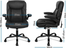 ALFORDSON Massage-BüRostuhl Pu-Leder 150kg Schwarz Ergo