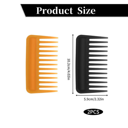 2er Set Lockenkamm Grobzahnung Afro Styling Haarkämme