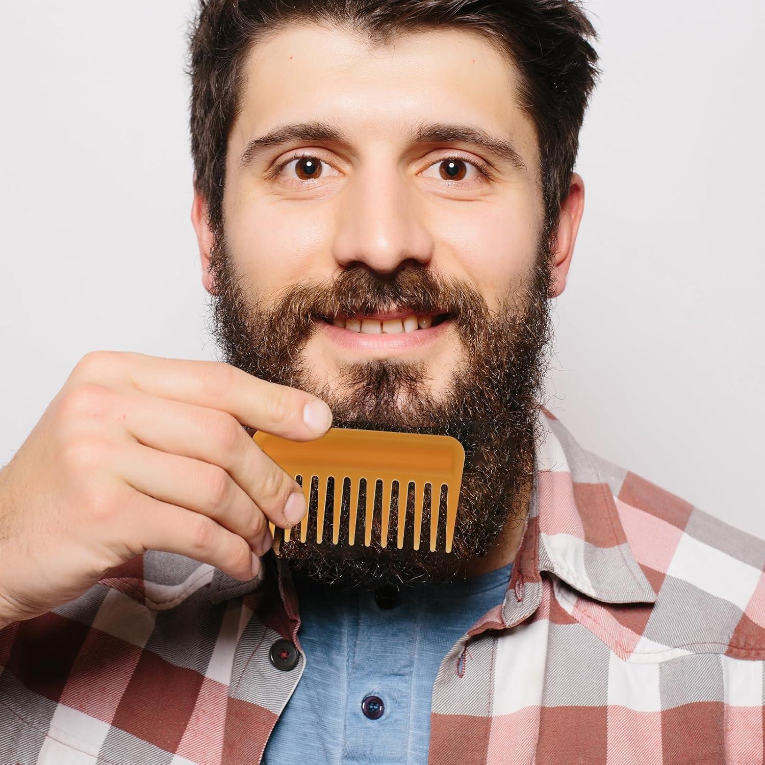 Lockenkamm Breiter Kamm Afro Strähnenkamm 2 Stück für Locken Glattes Dünnes Haar