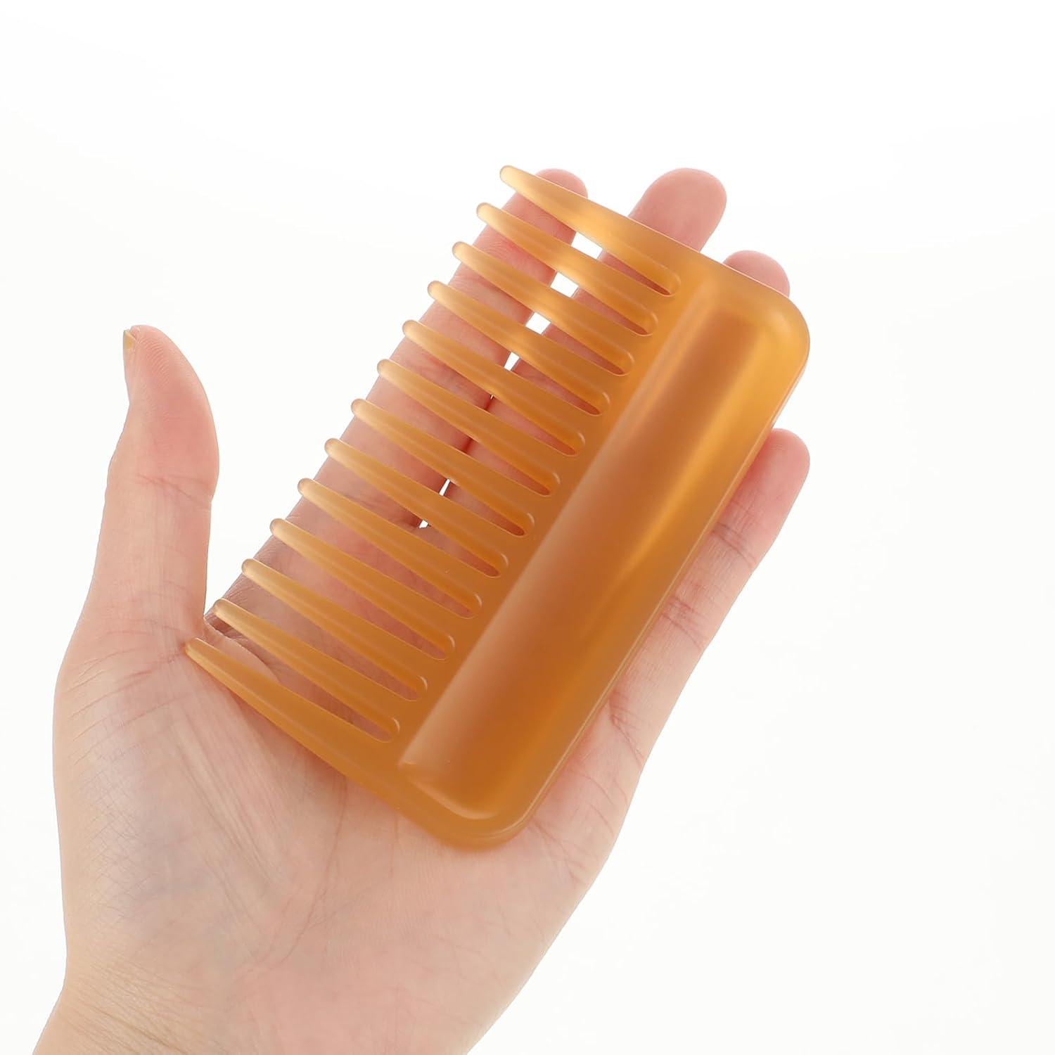 Lockenkamm 2 Stück Breit Afro Strähnenkamm für Locken Glattes Dünnes