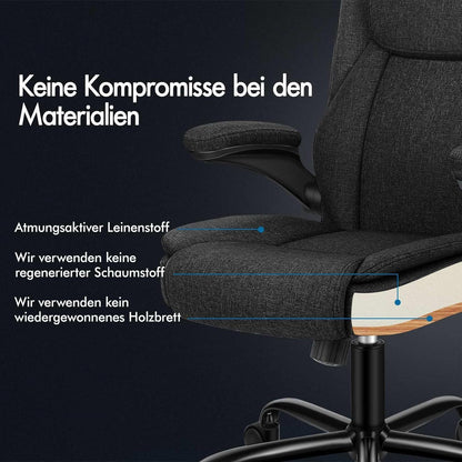 Ergonomischer Massage Bürostuhl Schwarz 150kg Belastung
