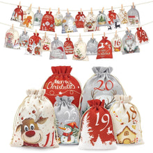 Adventskalender Säckchen Selbst Befüllen 24 Stoffbeutel 2