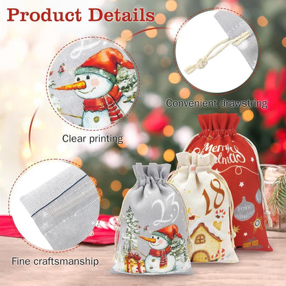 Adventskalender Säckchen Selbst Befüllen 24 Stoffbeutel 2