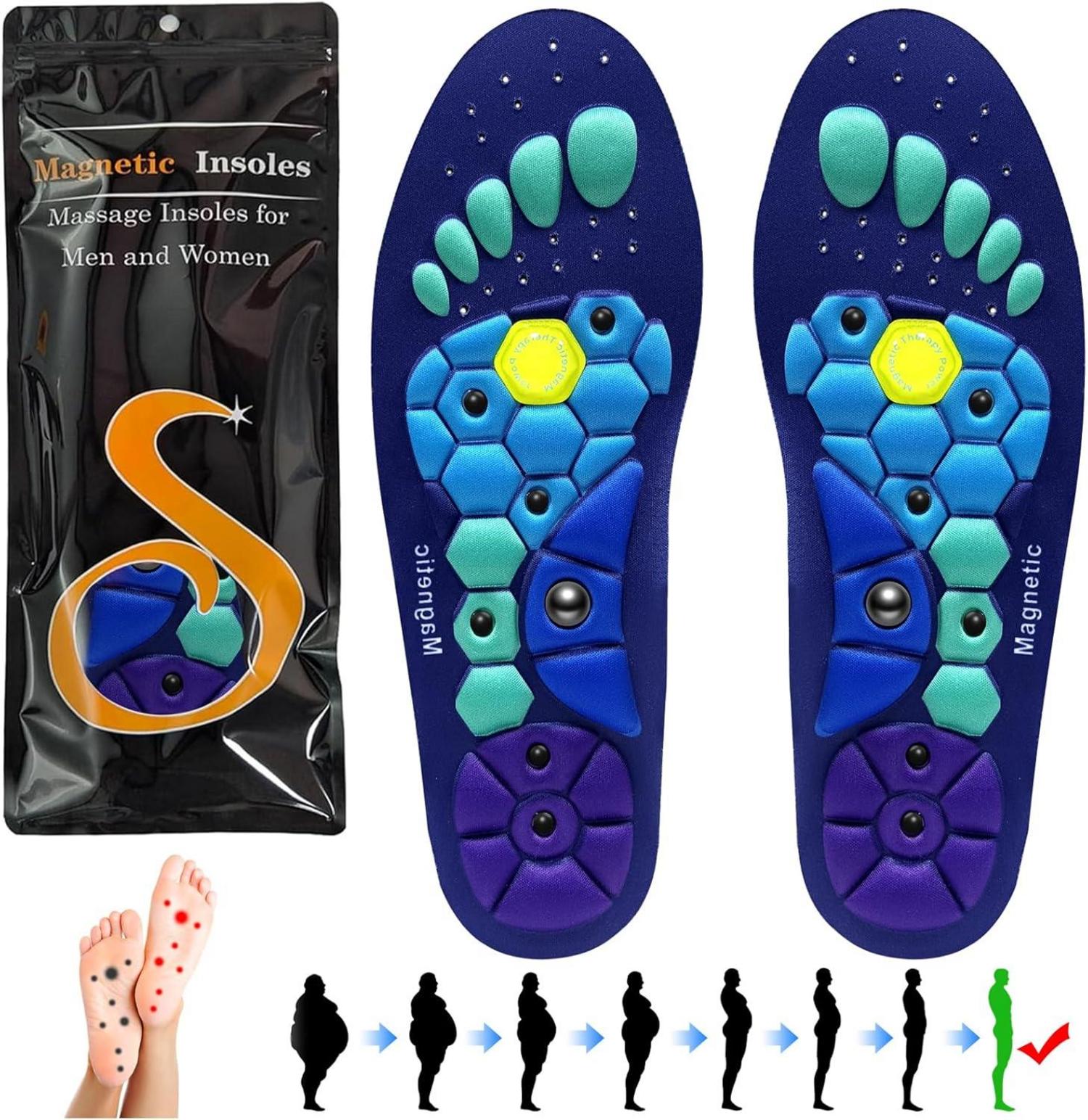 Magnetische Massage Einlegesohlen Akupunktur Orthopädische