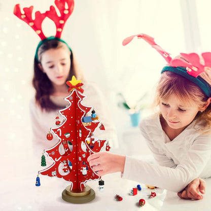 Mini Weihnachtsbaum Holz Weihnachtsdeko DIY Adventskalender Tannenbaum