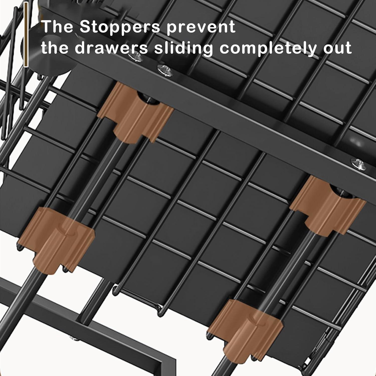 Küchenregal Organizer mit 2 Etagen Metall Unterschrank Badezimmer