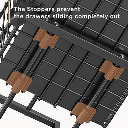 Küchenregal Organizer mit 2 Etagen Metall Unterschrank Badezimmer