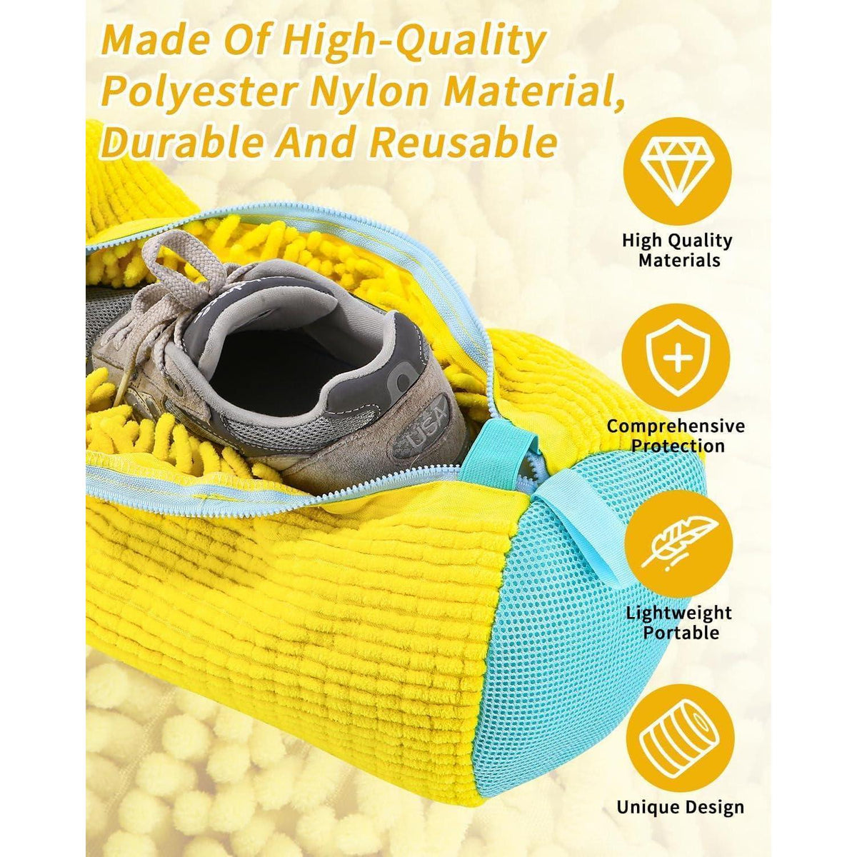 Schuhwaschbeutel Waschmaschine – 2er Set für saubere Schuhe