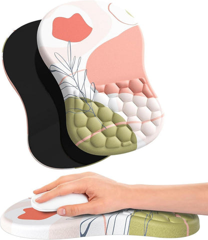 Ergonomisches Mousepad mit Handauflage und Memory-Schaum, rutschfeste