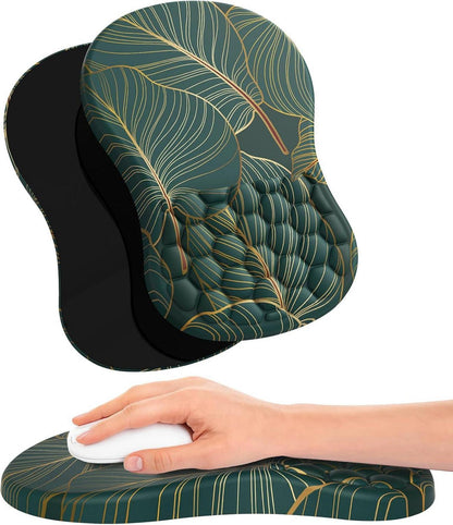 Ergonomisches Mousepad mit Handauflage, Memory-Schaum & Rutschfester