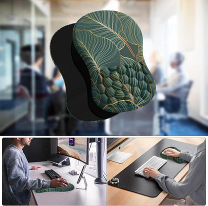 Ergonomisches Mousepad mit Handgelenkauflage und Memory-Schaum