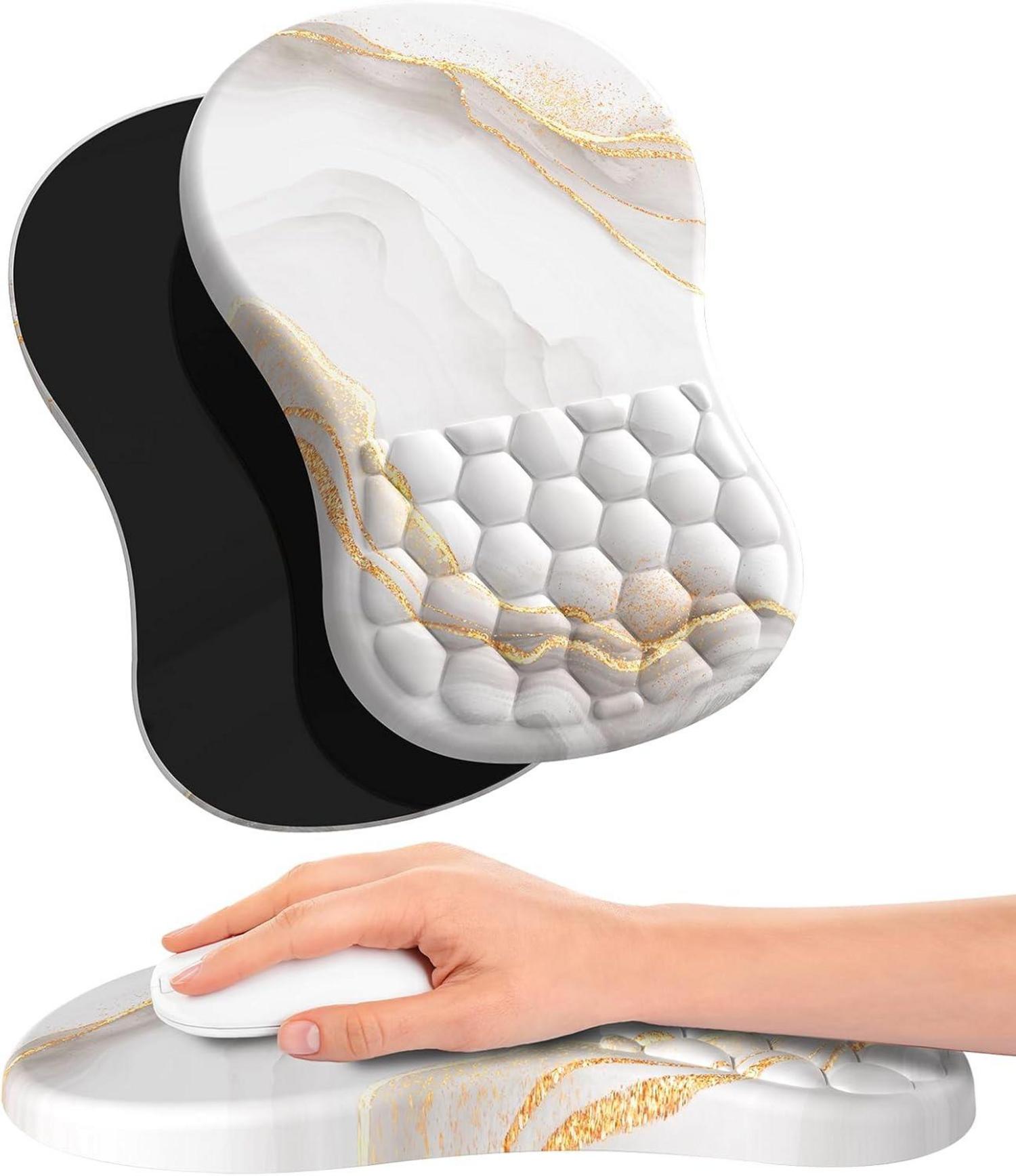 Ergonomisches Mauspad mit Handauflage und Massage-Design
