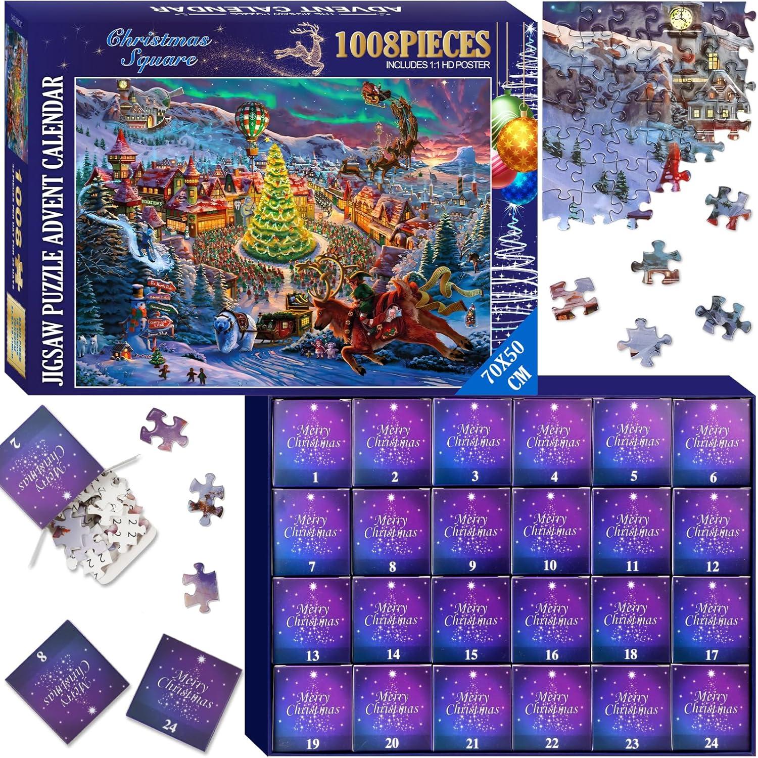 Adventskalender Puzzle Weihnachten Nord Erwachsene 1008 Teile