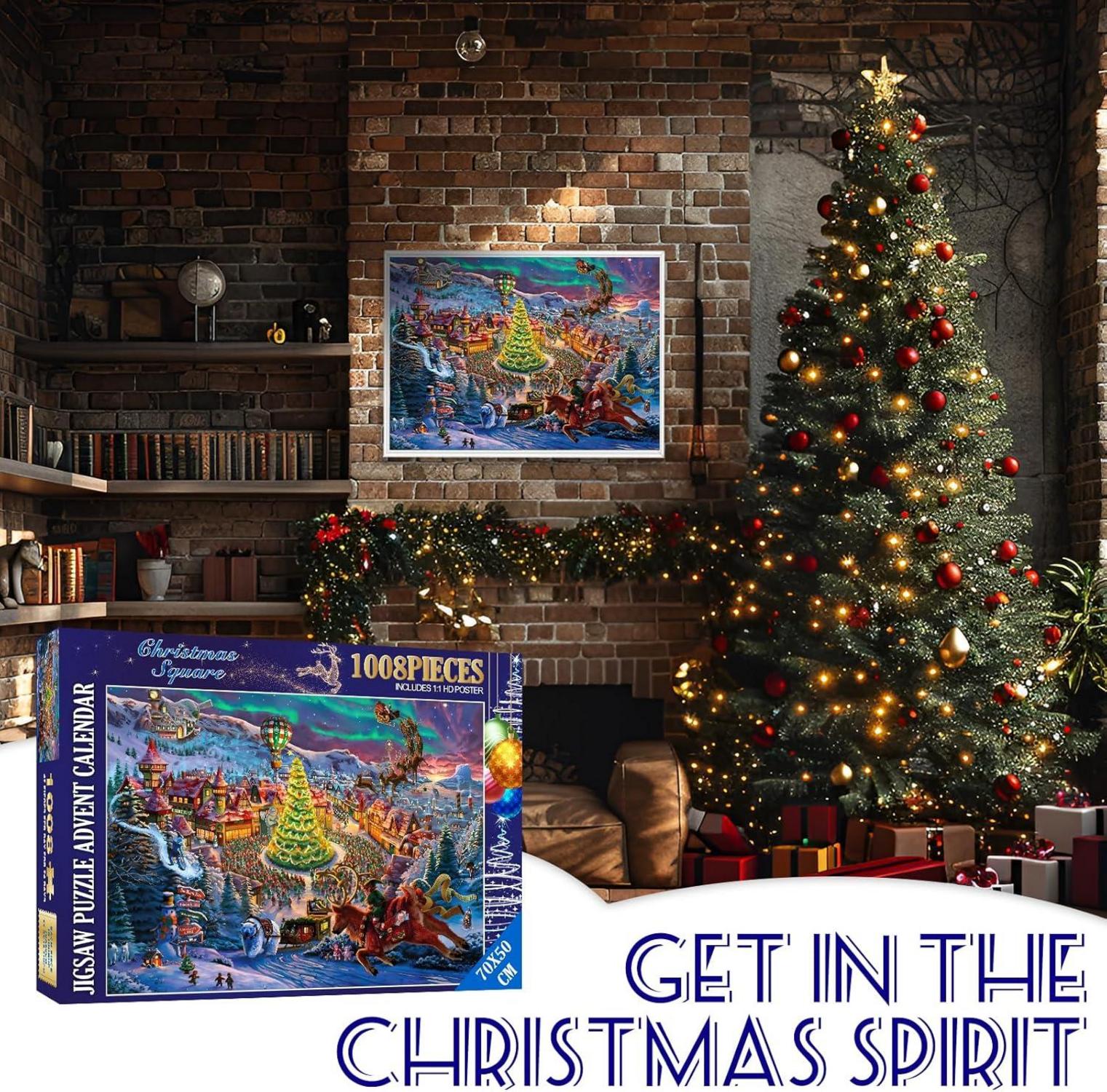 Adventskalender Puzzle Weihnachten 2024 Norden Erwachsene 1008 Teile