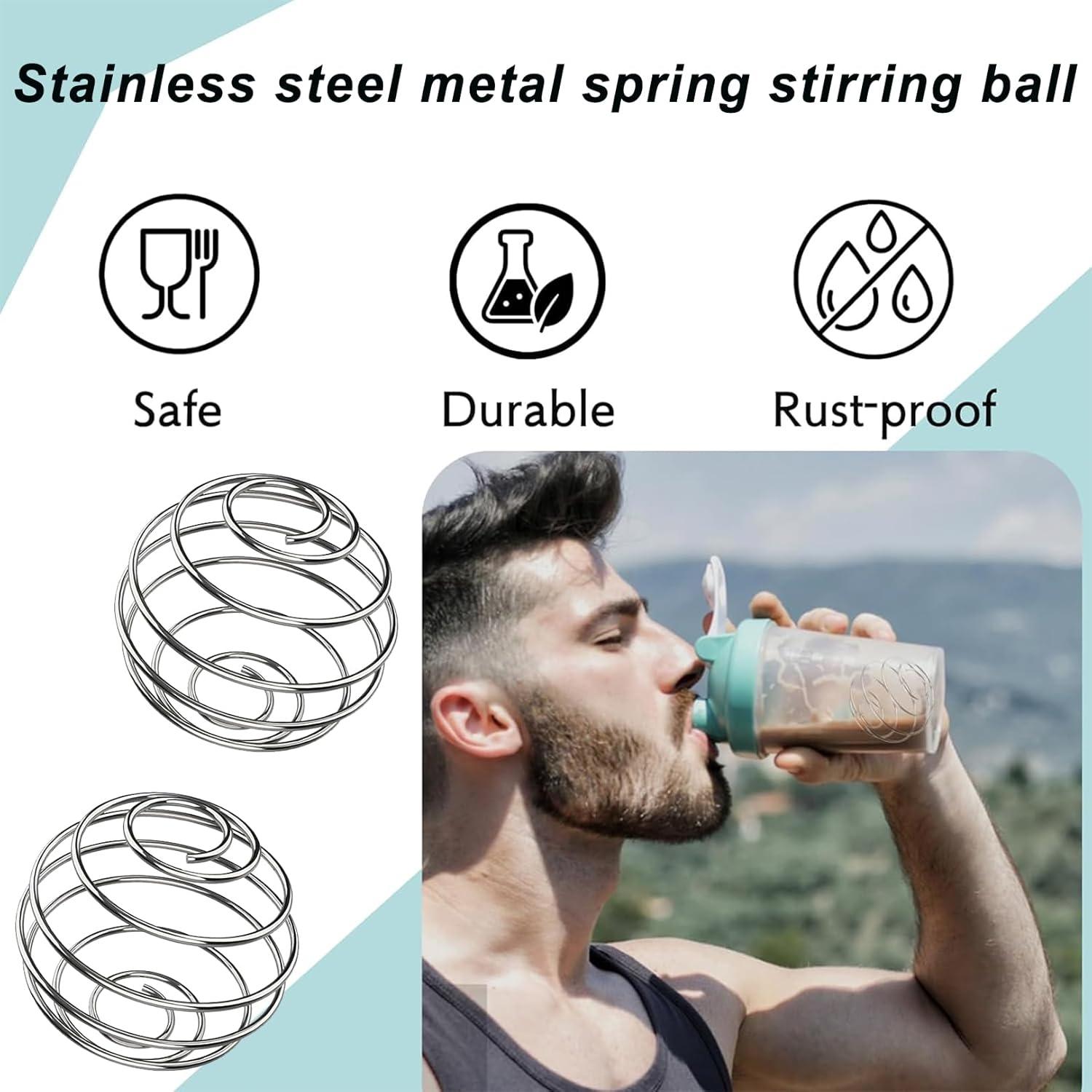 3er Pack Edelstahl Protein Shaker Ball für Fitness Getränke 48mm