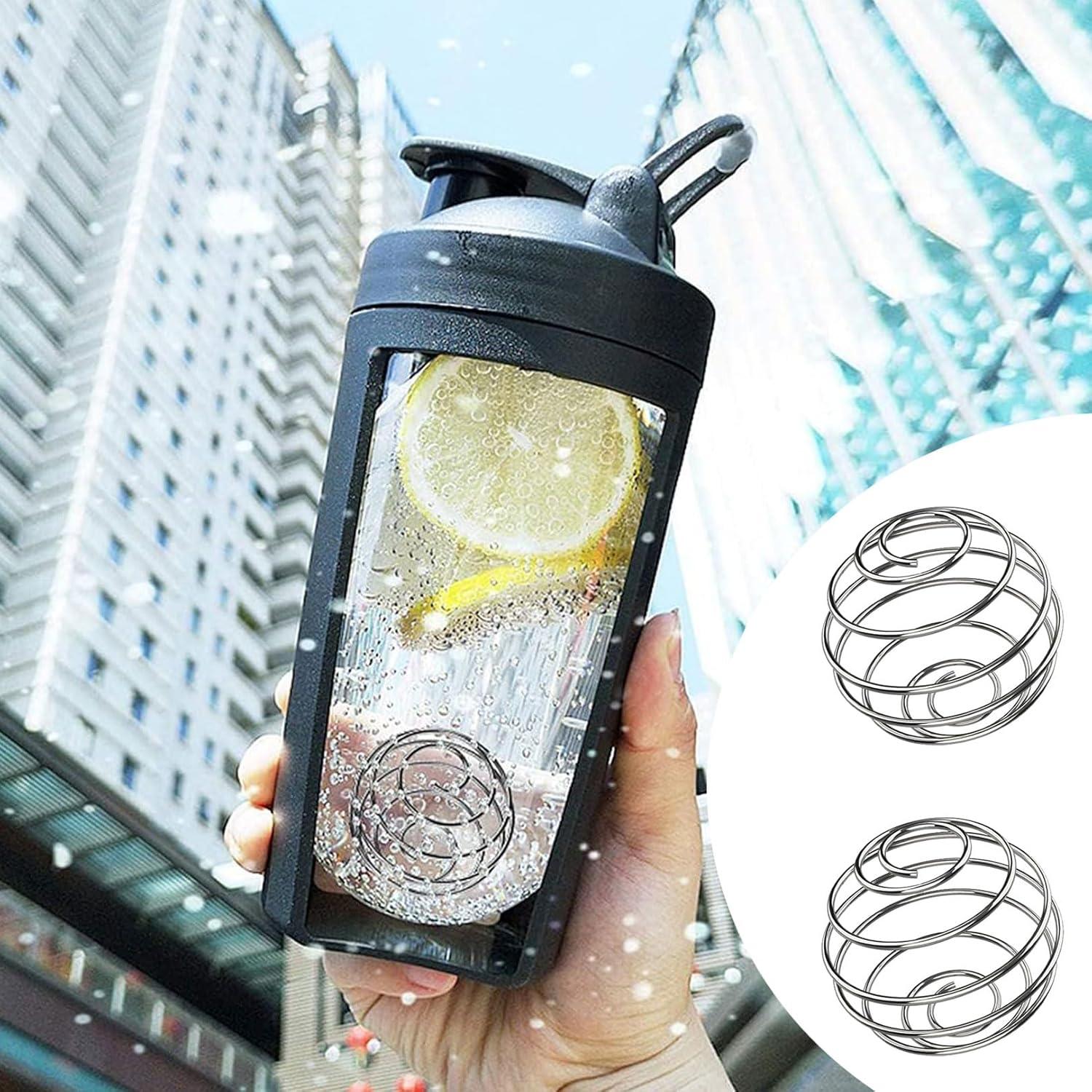 3er Set Edelstahl Protein Shaker Ball Mixer 48mm Fitness Sport Shake