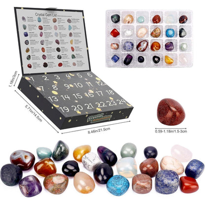 Adventskalender Kristalle für Kinder 24 Natürliche