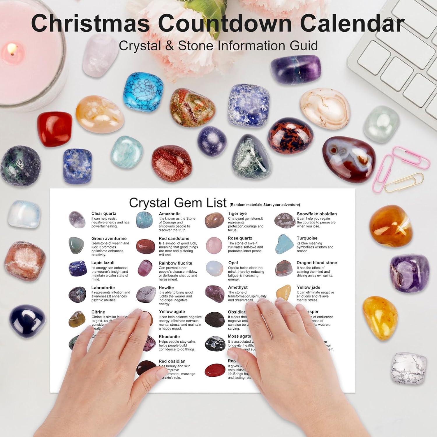 2024 Kinder Kristall Edelstein Adventskalender Weihnachten Countdown