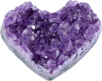 Amethyst Druse Herz Bergkristall Rohstein 4-5cm