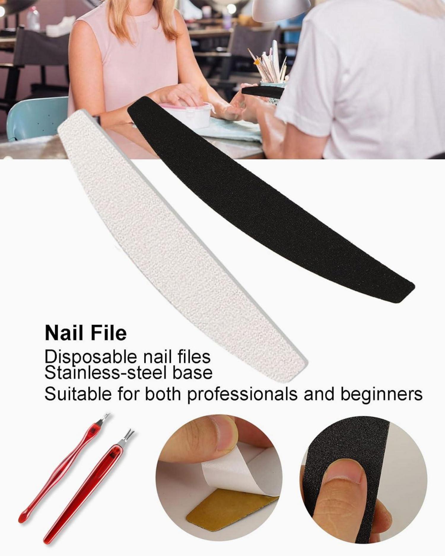 20 Stück Nagelfeile 100/180 Profi doppelseitige Feile Gel-Nagel
