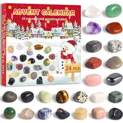 Edelstein Adventskalender 2024 für Kinder mit 24 Natürlichen