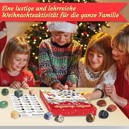 Edelstein Adventskalender 2024 für Kinder mit 24 Natürlichen
