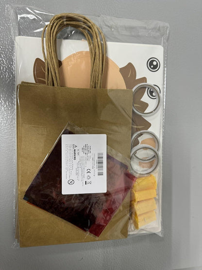 HEYIDAMAI 6er Laternen Bastelset für Kinder mit LED und Buntglas Effekt