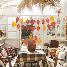 Herbst Girlande Ahornblatt Holzperlen Herbstdeko Aufhängen