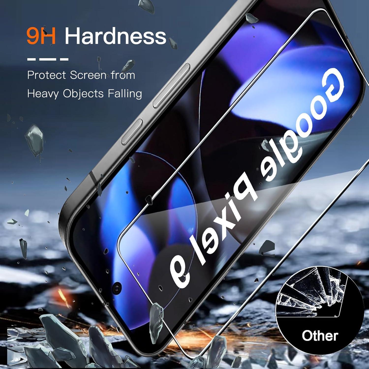 Schutzfolie für Google Pixel 9 - Panzerglas mit Rahmen, 3