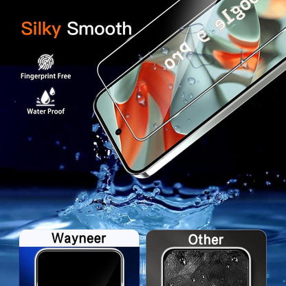 Wayneer Schutzfolie Panzerglas Google Pixel 9 Pro 3er Set Anti-Kratz 9H HD